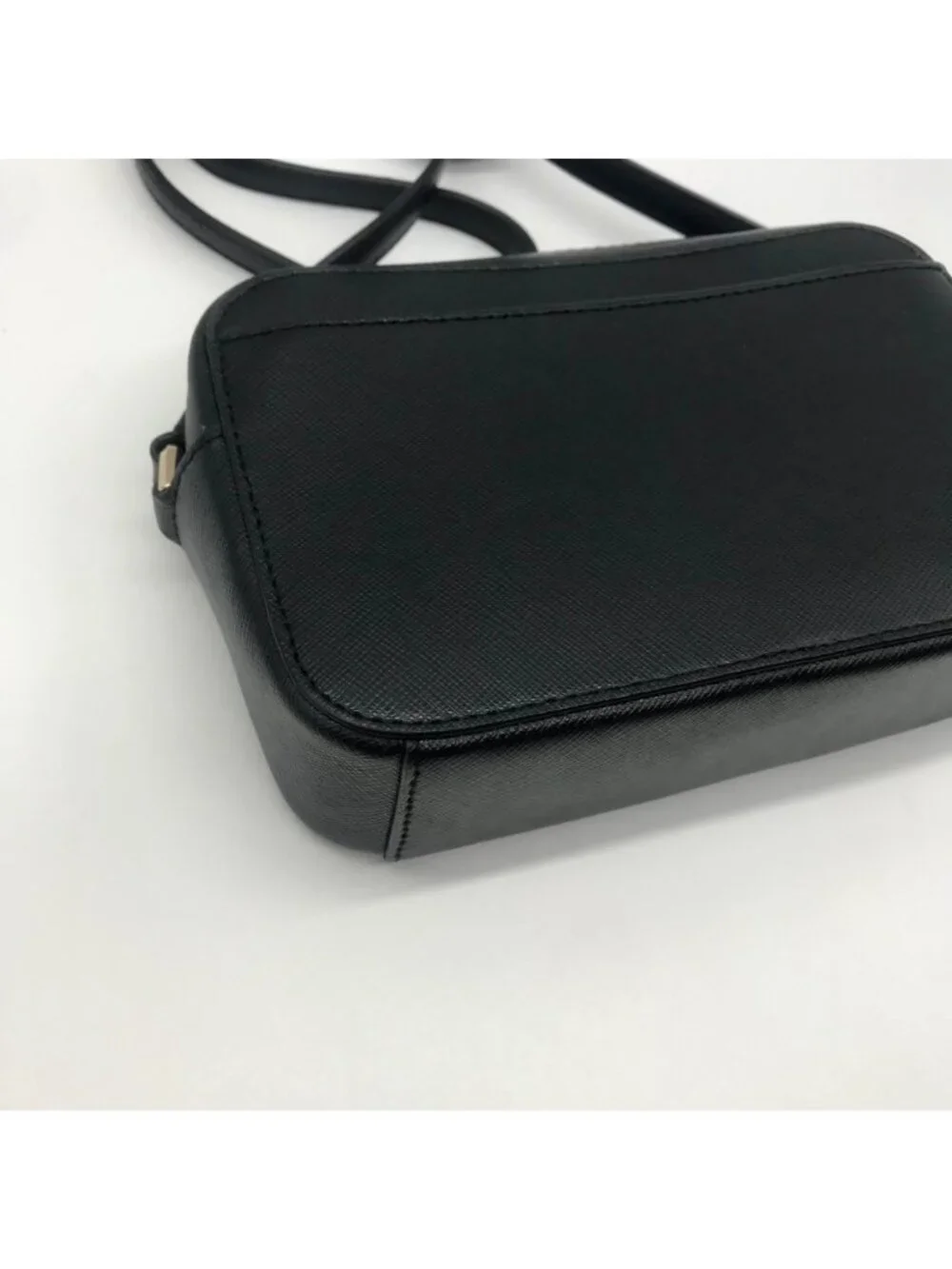 Kate Spade Black Saffiano Leather Mini Camera Bag